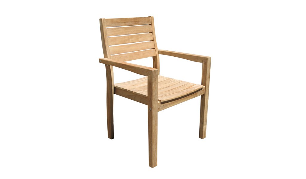 Horizon Outdoor Stacking Teak Chair available in Nowra, Ulladulla and